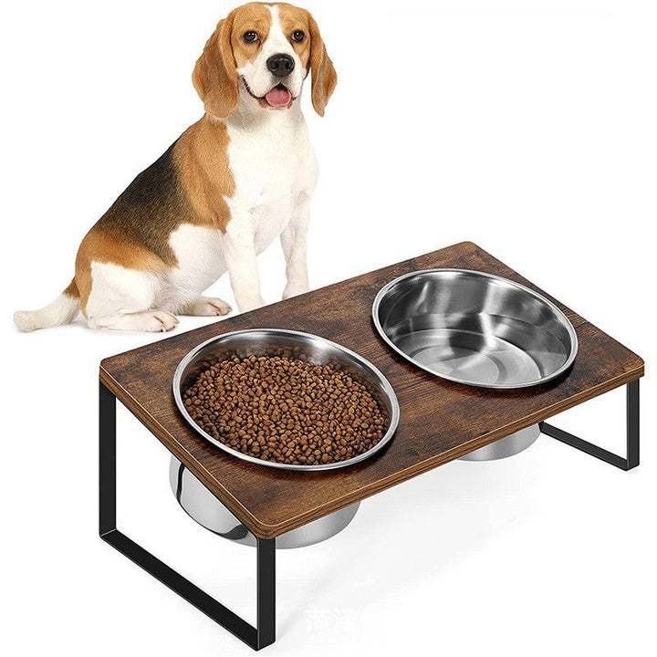 Elevate Your Pet's Dining Experience with Our Wooden Feeding Stand