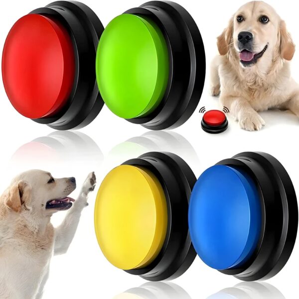 8PCS Dog Training Communication Buttons – 30-Second Recordable Talking Buzzers