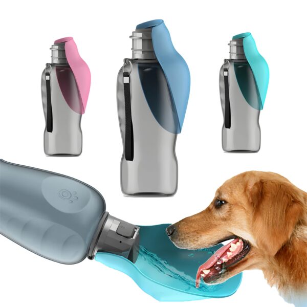800ml Portable Dog Water Bottle – Travel Drinking Bowl for Small to Large Dogs, Puppies & Cats - Image 3