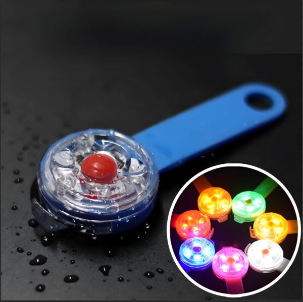 LED Pet Collar Pendant – Luminous Night Light, IPX7 Waterproof Flashing Harness for Dogs & Cats