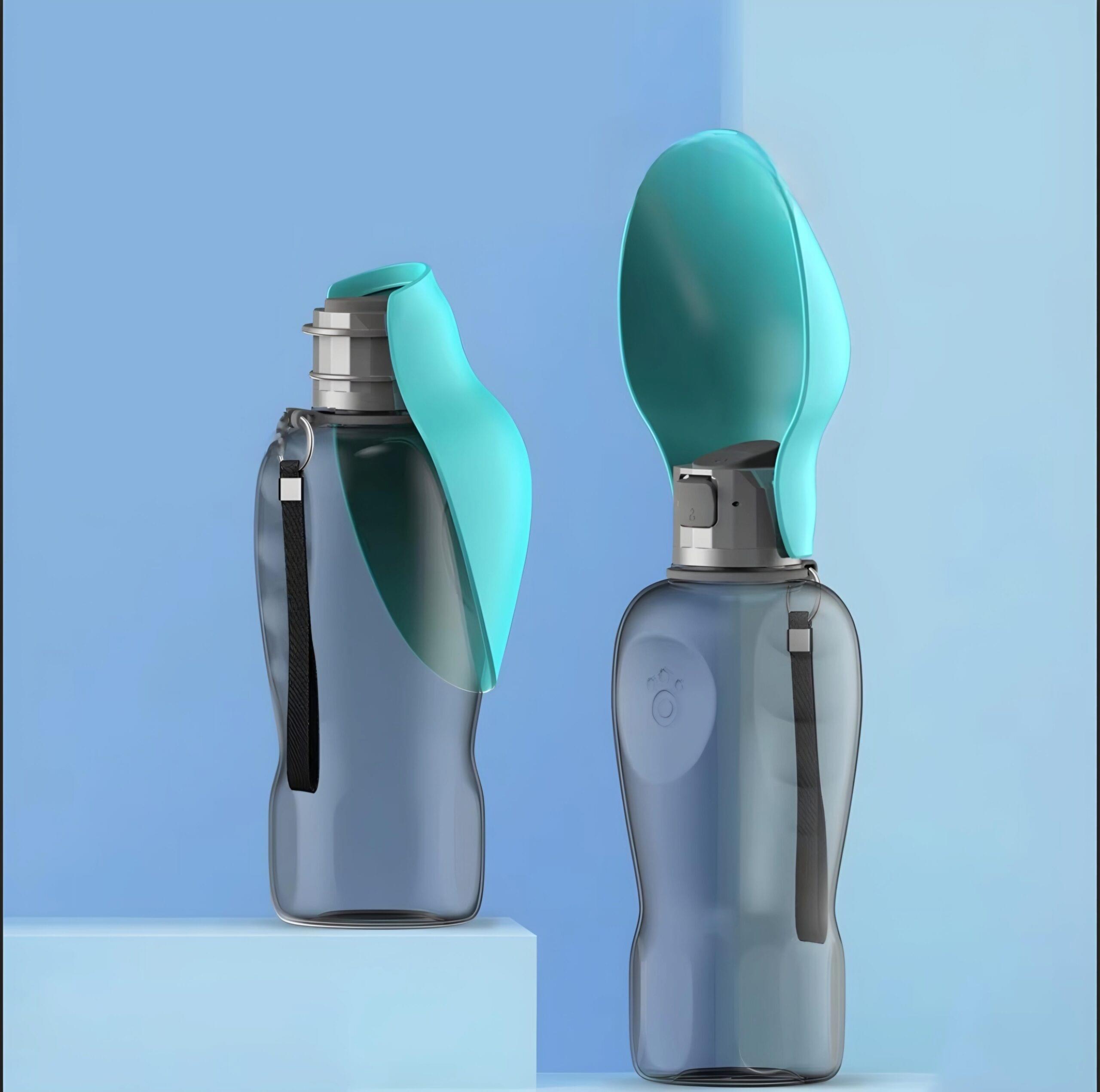 800ml Portable Dog Water Bottle – Travel Drinking Bowl for Small to Large Dogs, Puppies & Cats